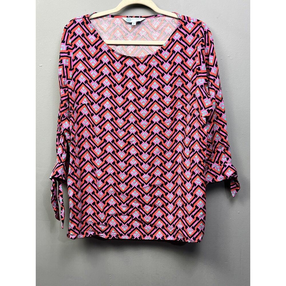 Escapada Living Tunic Top Womens XL Rayon Bold‎ print scoop neck Beach